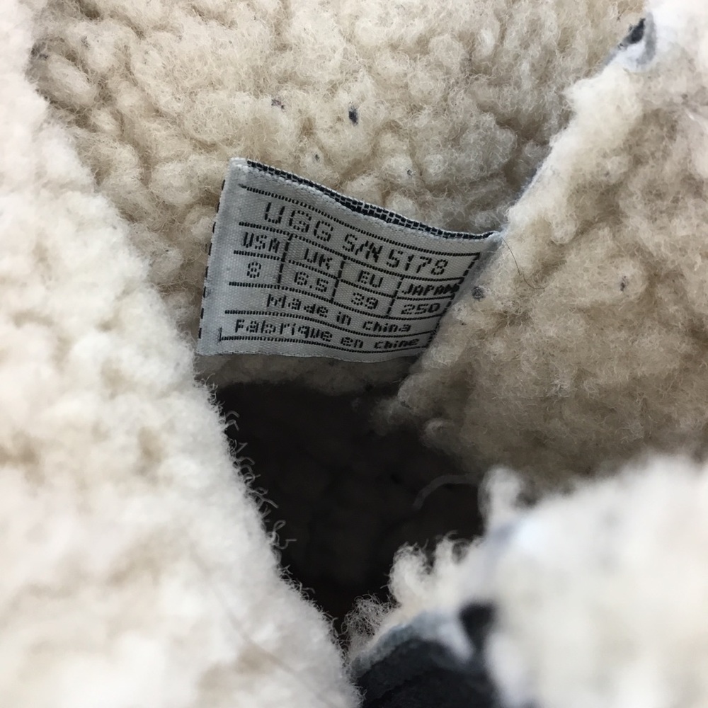 Ugg Women's Black Cove 5178 Suede Fur Ankle Winter Boot - Picture 7 of 12